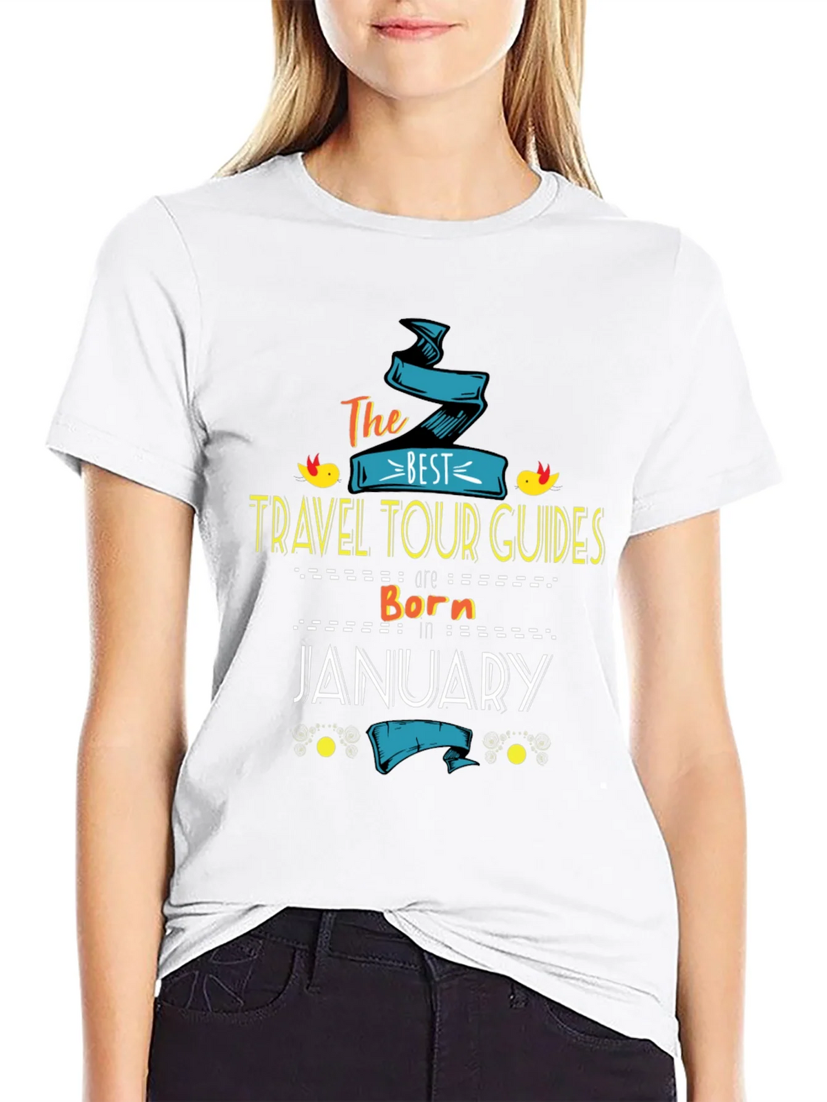 Best Travel Tour Guides Born in January T-Shirt product image 8