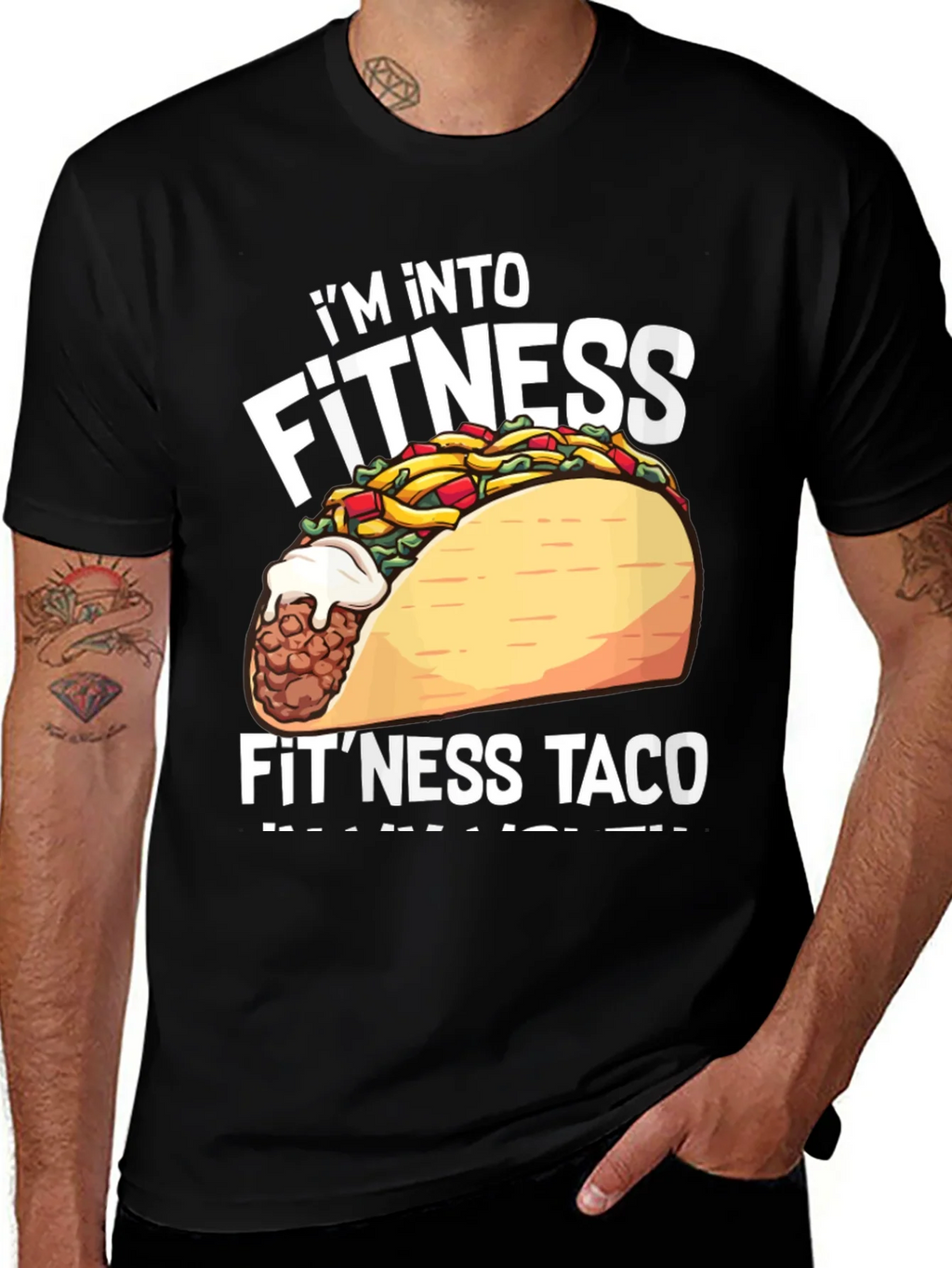 Fitness Taco Graphic T-Shirt product image 1