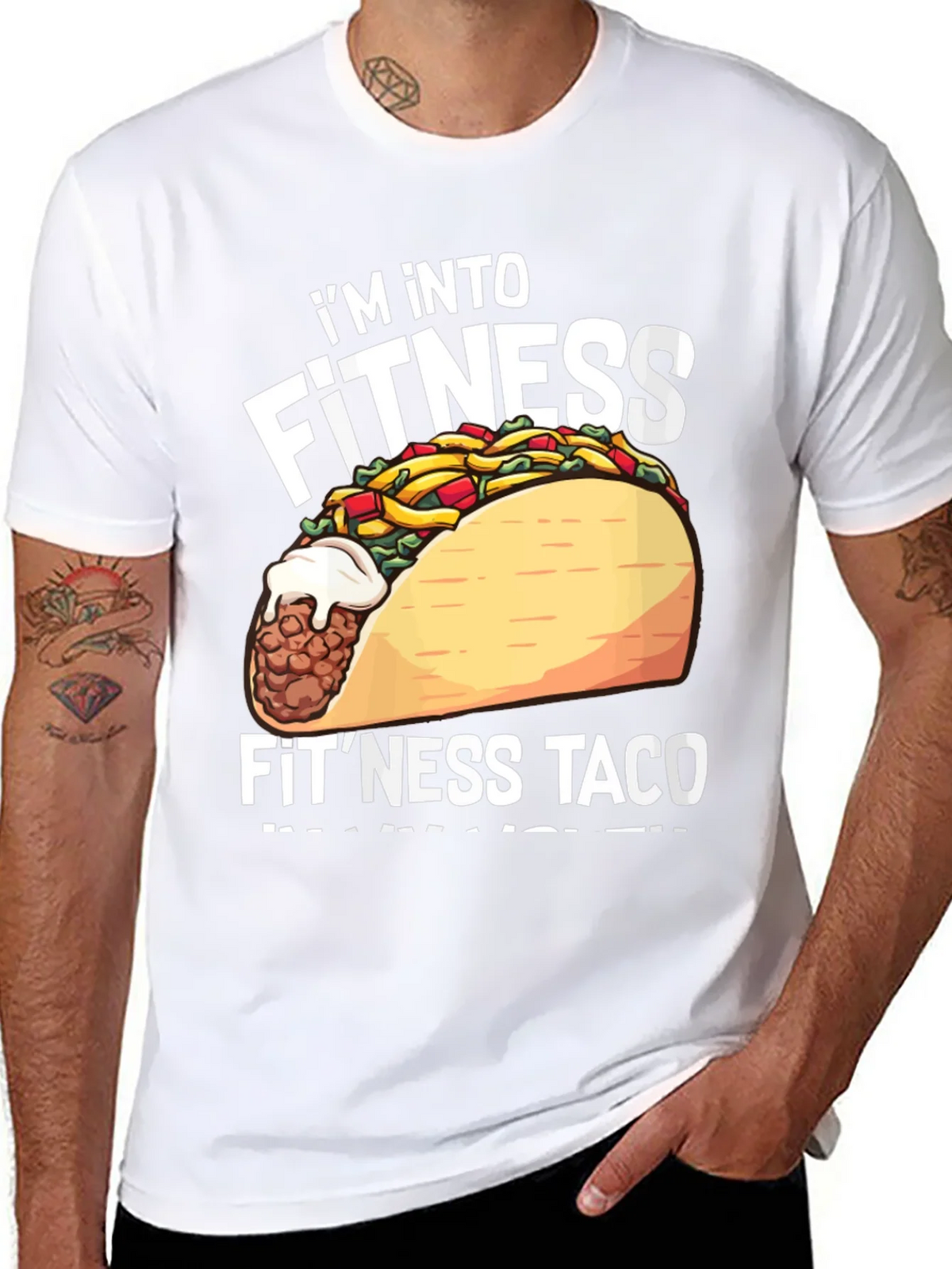 Fitness Taco Graphic T-Shirt product image 7