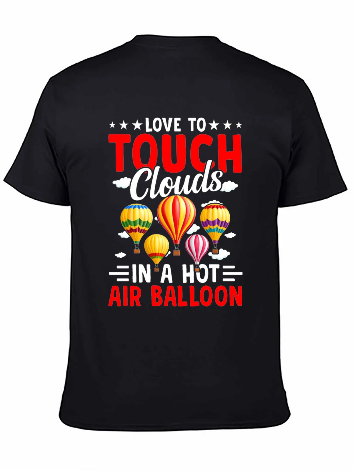 Love to Touch Clouds T-Shirt Hot Air Balloon Tee product image 4