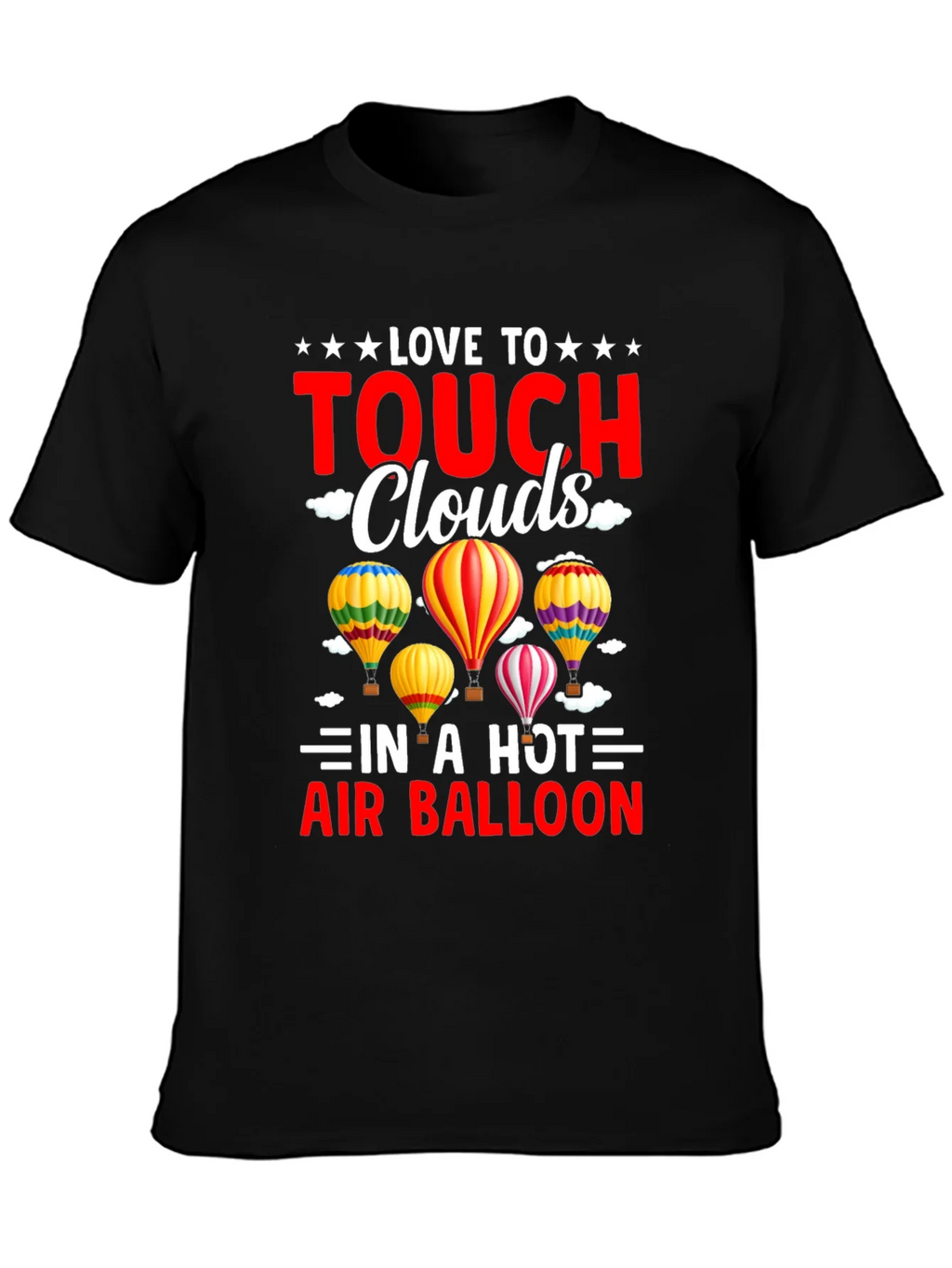 Love to Touch Clouds T-Shirt Hot Air Balloon Tee product image 3