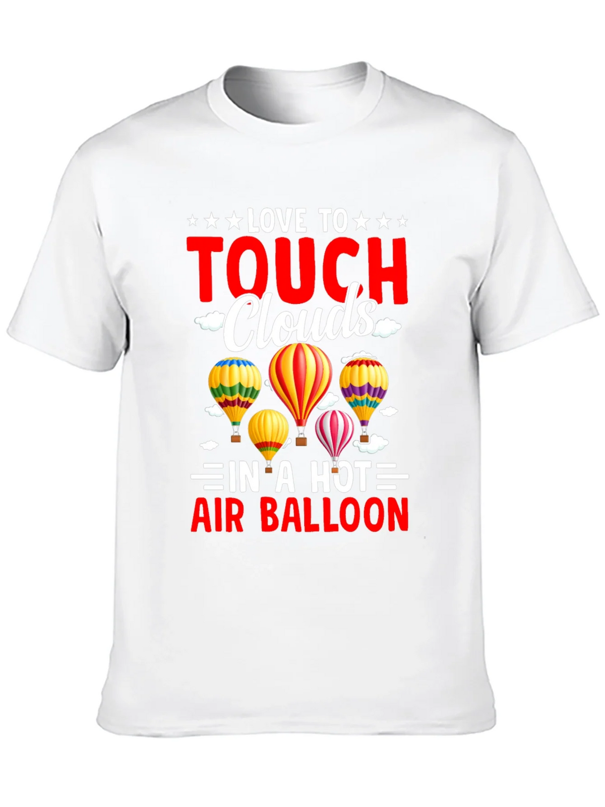 Love to Touch Clouds T-Shirt Hot Air Balloon Tee product image 9