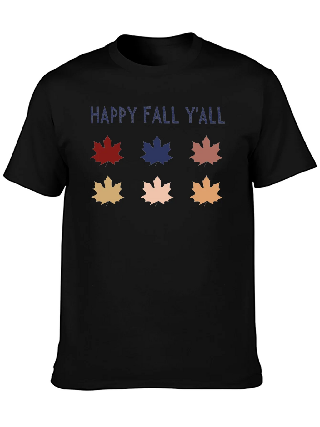 Happy Fall YAll T-Shirt Autumn Leaf Design product image 3