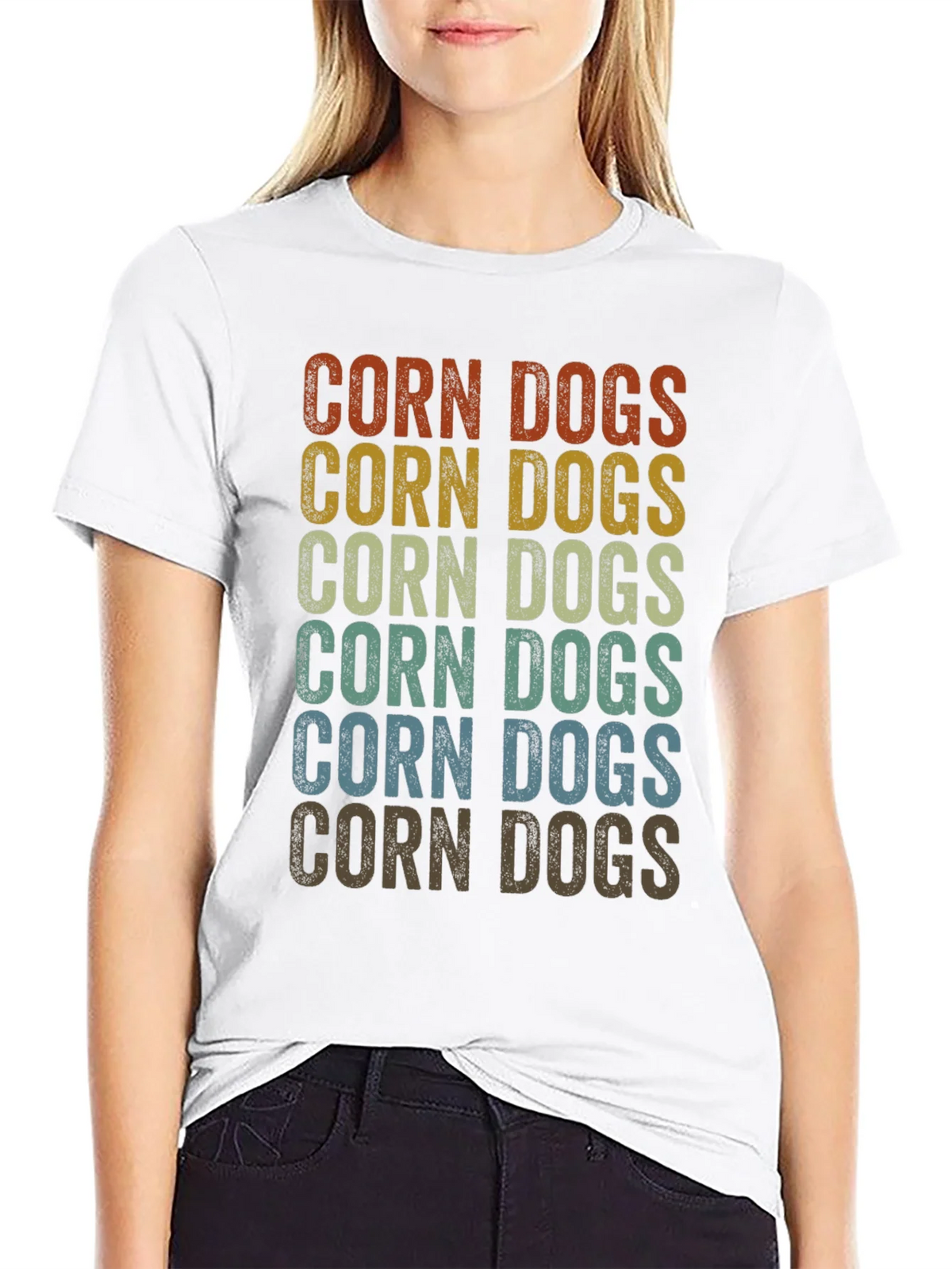 Retro Corn Dogs Graphic T-Shirt product image 8