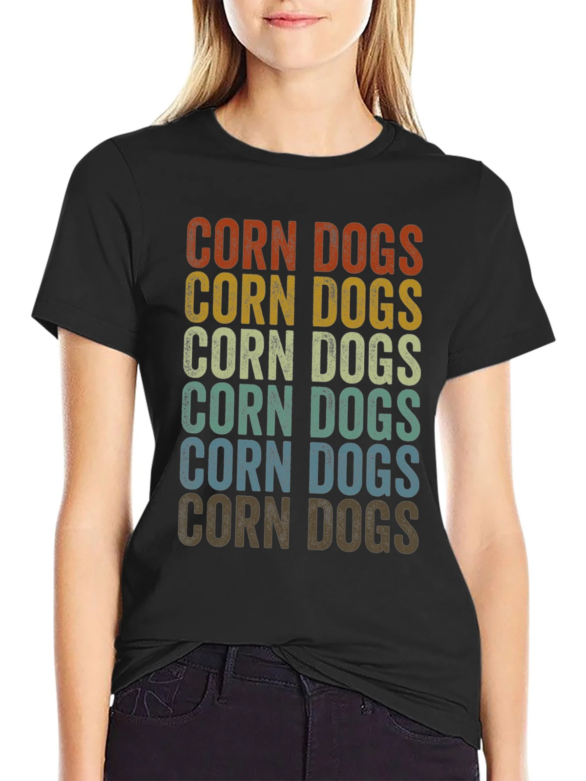 Retro Corn Dogs Graphic T-Shirt product image 2