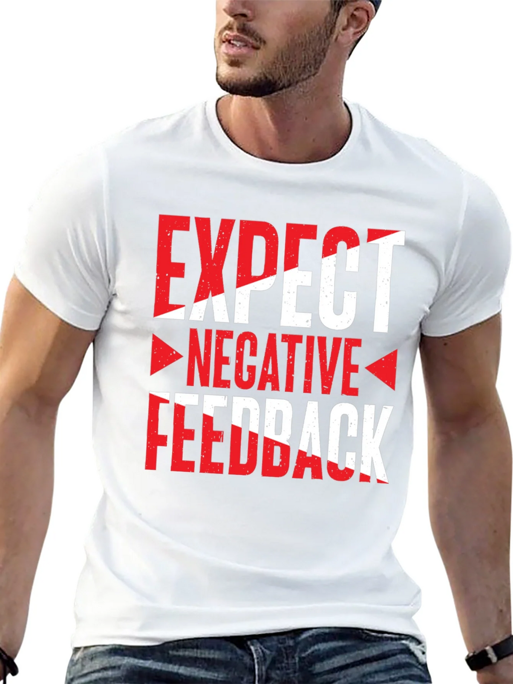Expect Negative Feedback Graphic Tee product image 7
