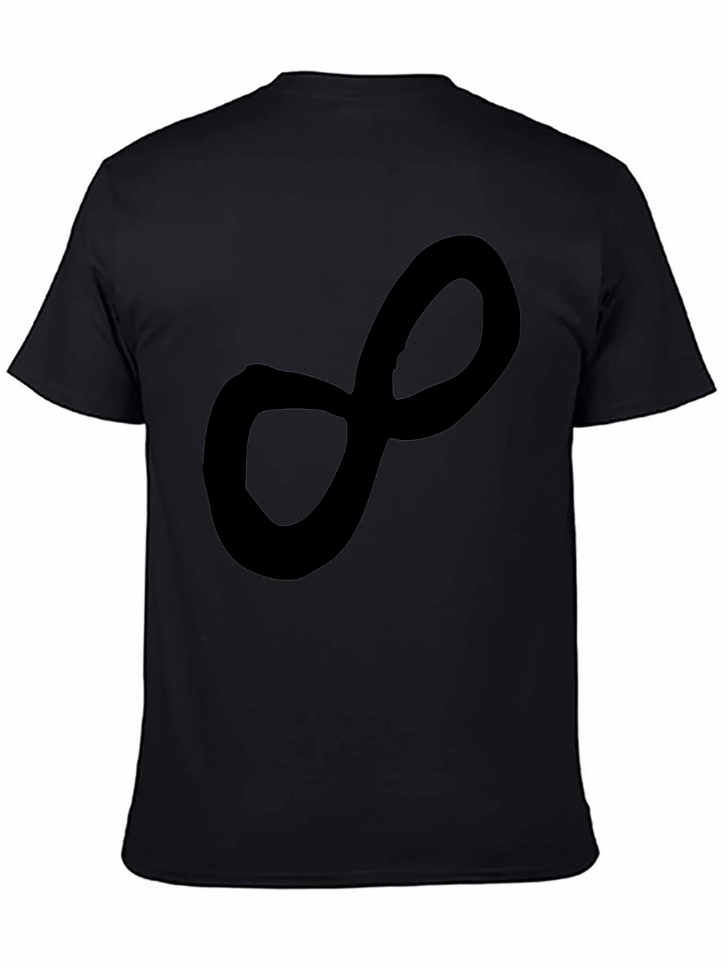 Infinity Symbol Black T-Shirt Casual Tee product image 2