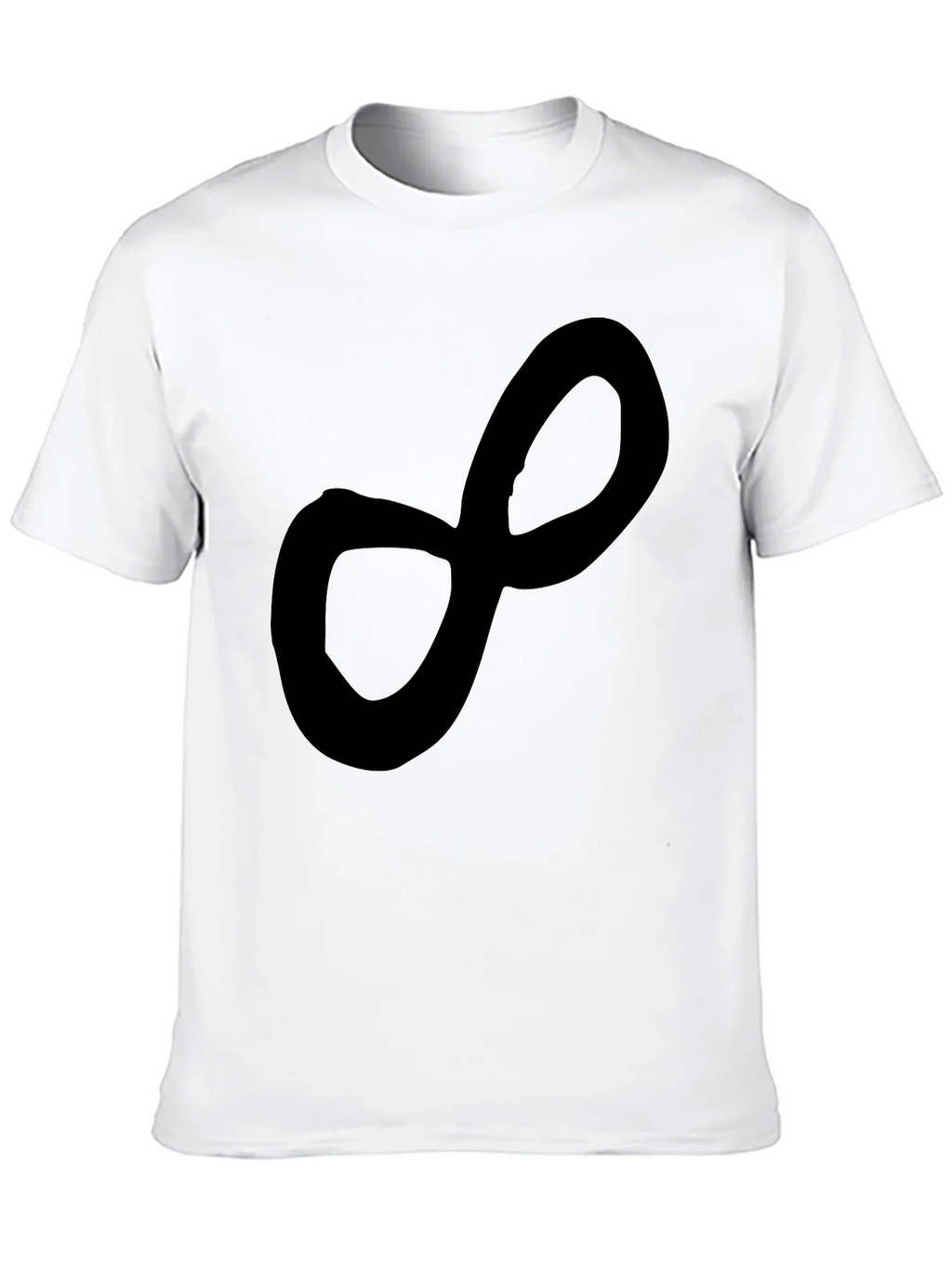 Infinity Symbol Black T-Shirt Casual Tee product image 6