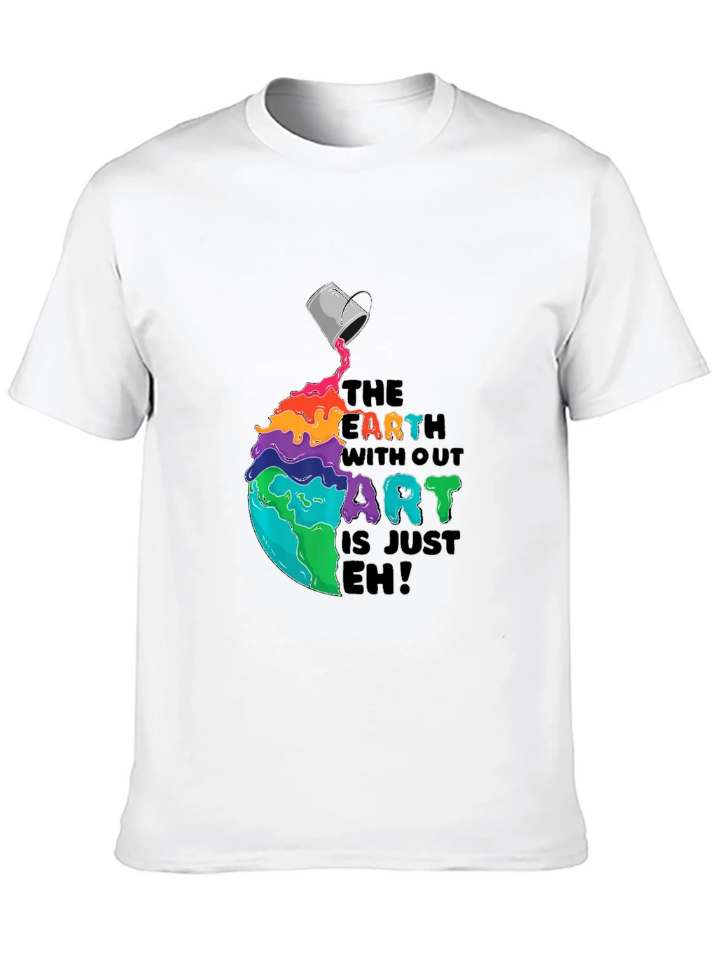 Colorful Earth Without Art T-Shirt product image 9
