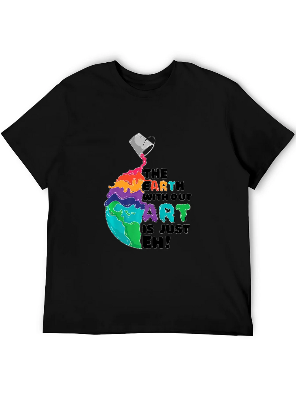 Colorful Earth Without Art T-Shirt product image 5