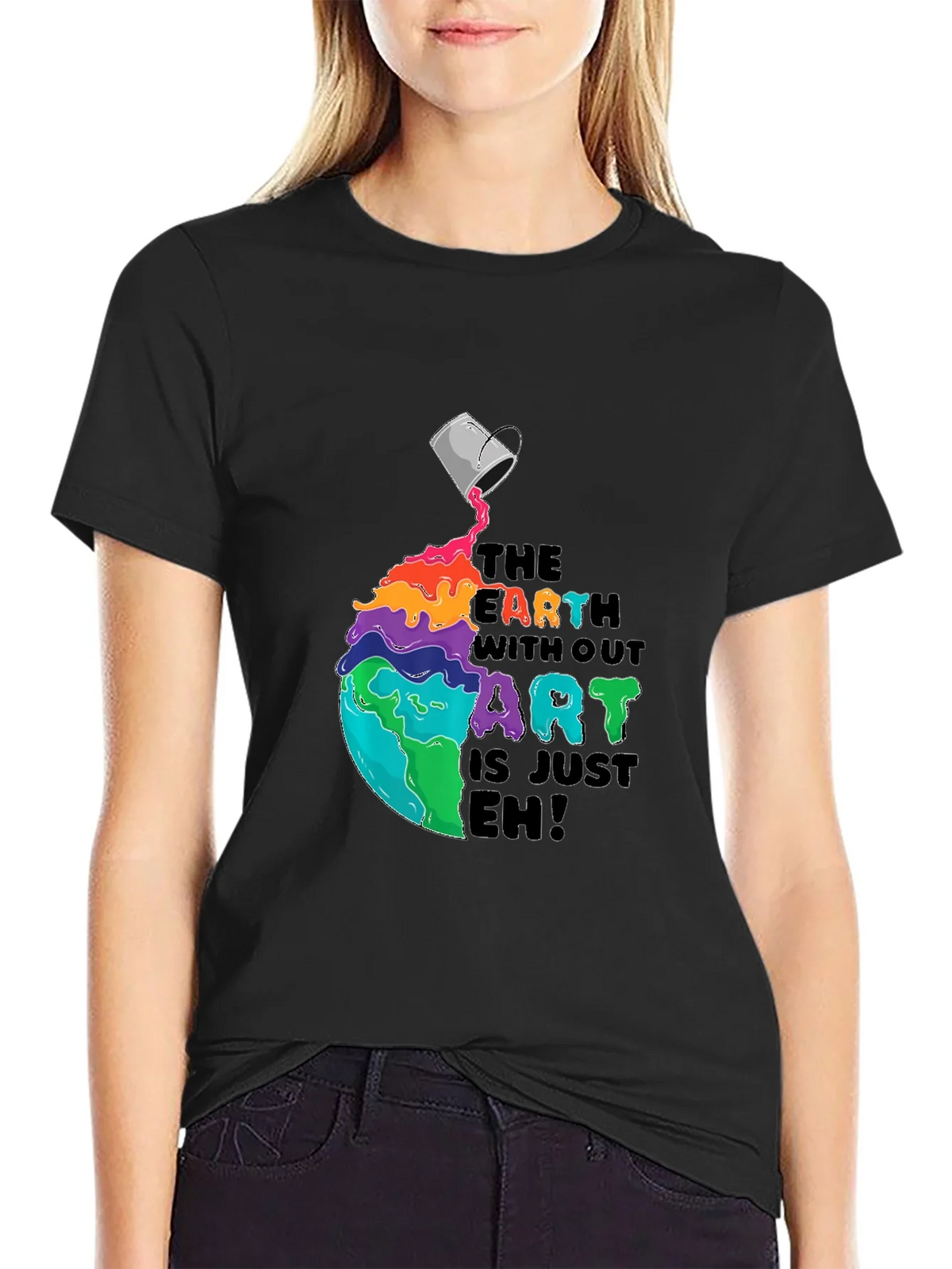 Colorful Earth Without Art T-Shirt product image 2