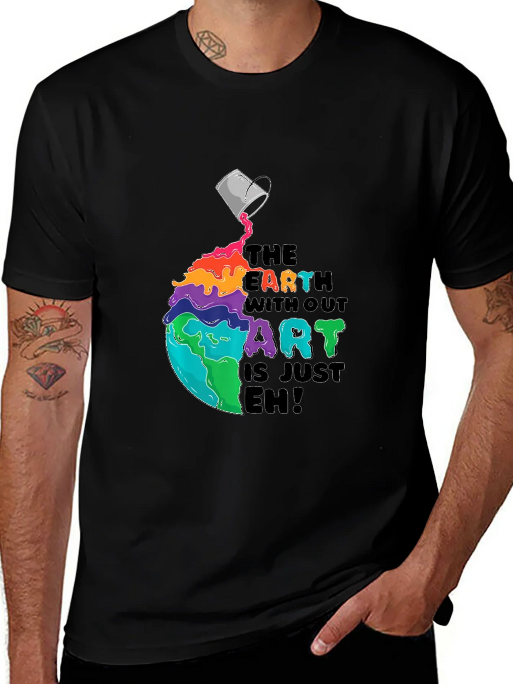 Colorful Earth Without Art T-Shirt product image 1