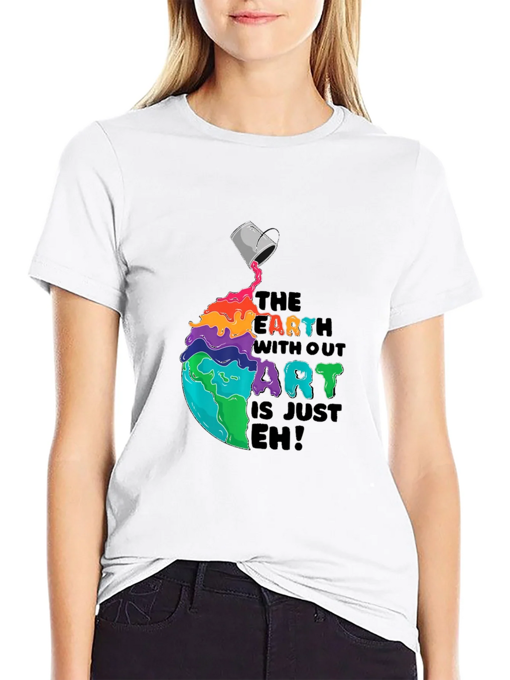 Colorful Earth Without Art T-Shirt product image 8