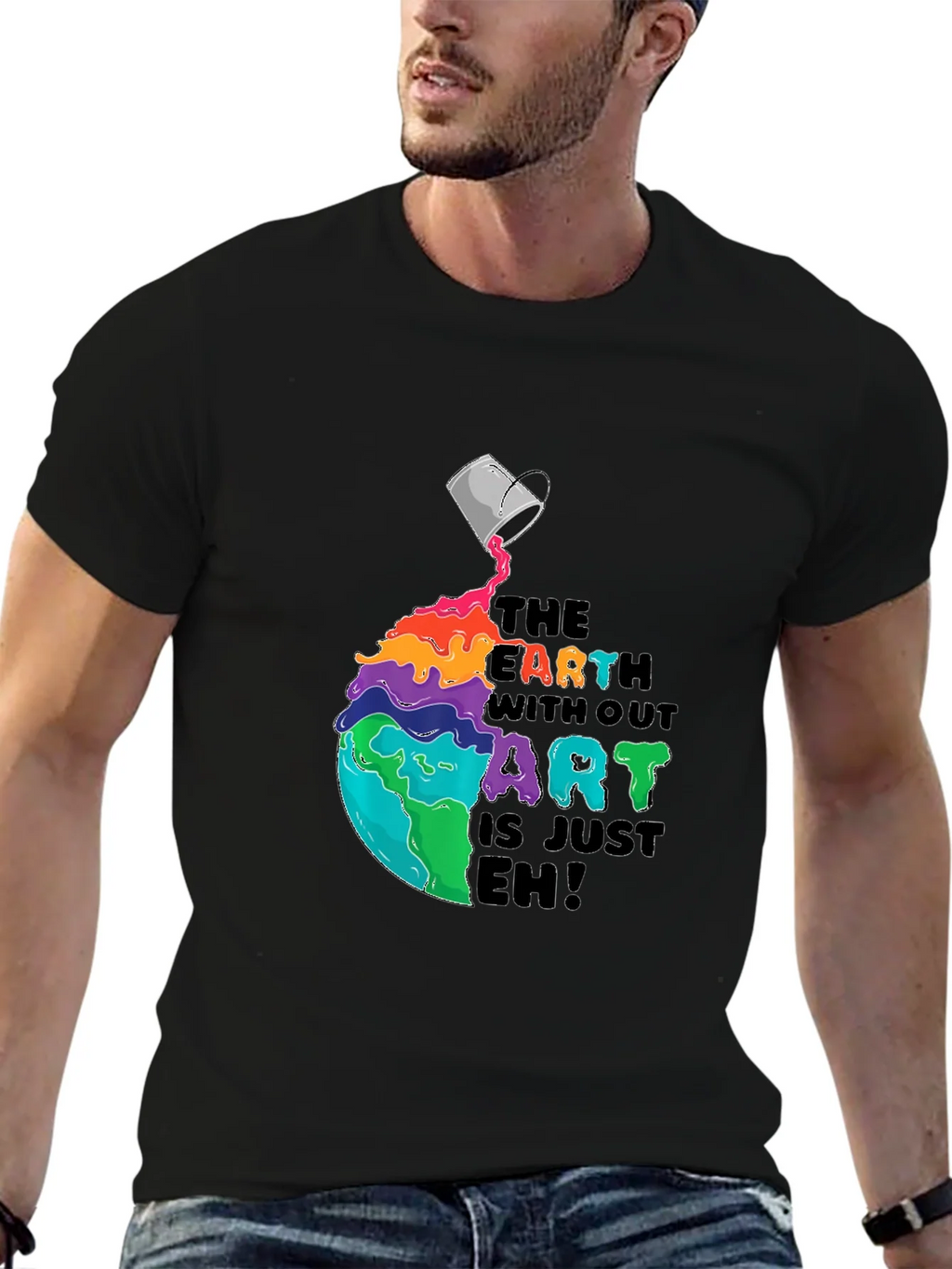 Colorful Earth Without Art T-Shirt product image 6