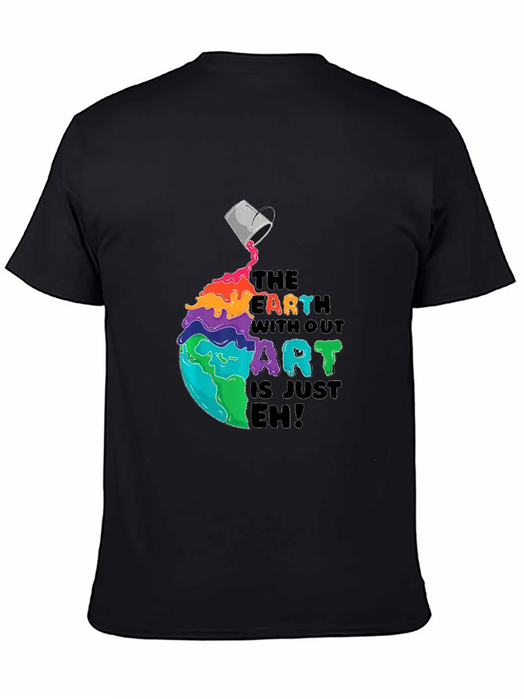 Colorful Earth Without Art T-Shirt product image 4