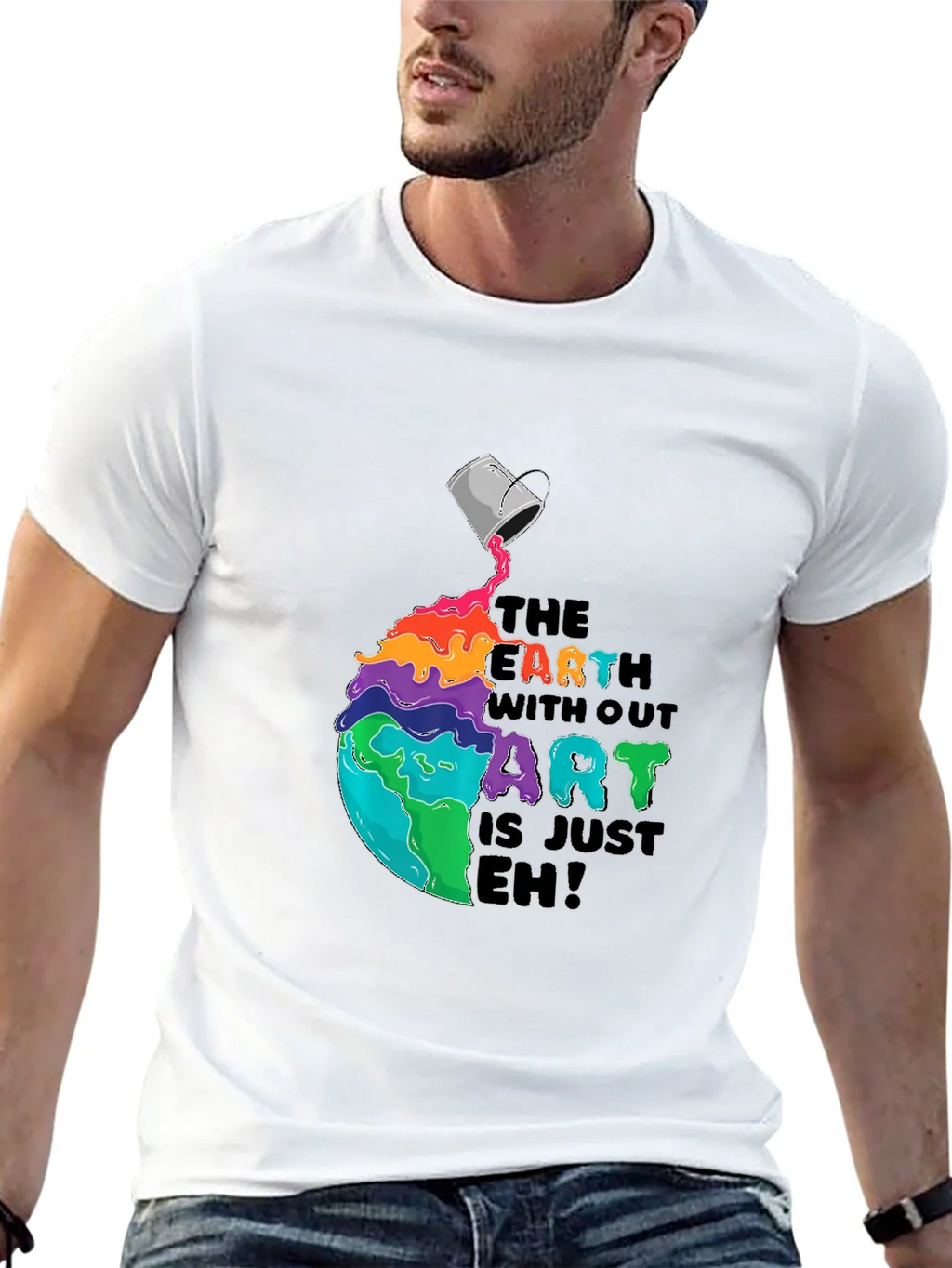 Colorful Earth Without Art T-Shirt product image 12