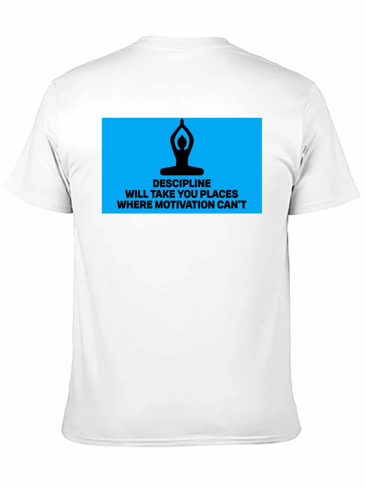 Discipline Motivation Mens Black T-Shirt product image 10