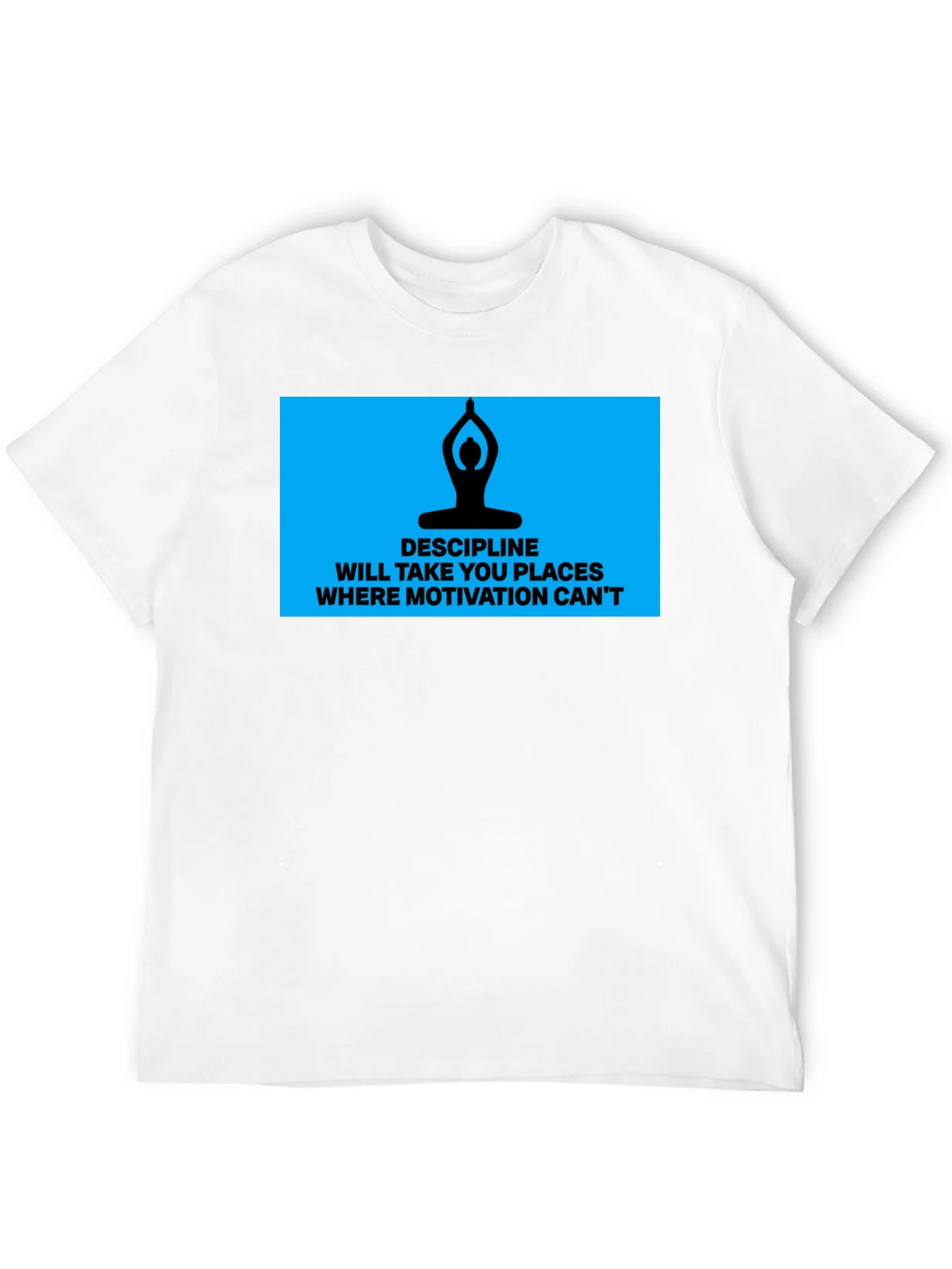 Discipline Motivation Mens Black T-Shirt product image 11