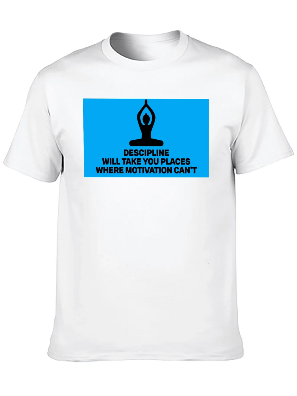 Discipline Motivation Mens Black T-Shirt product image 9