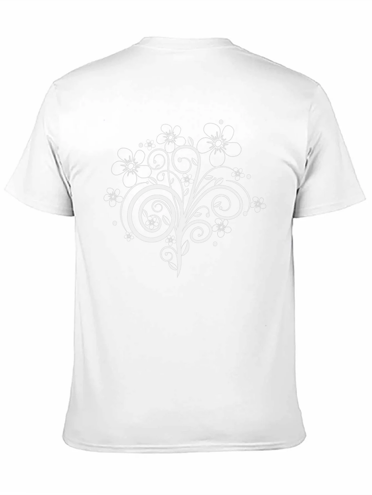 Floral Swirl Graphic Tee - Black Casual Shirt product image 10