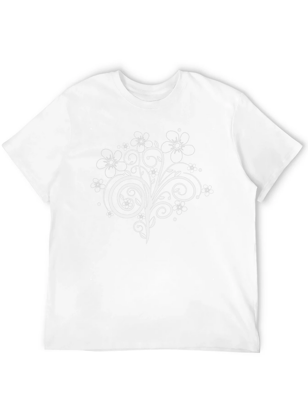 Floral Swirl Graphic Tee - Black Casual Shirt product image 11