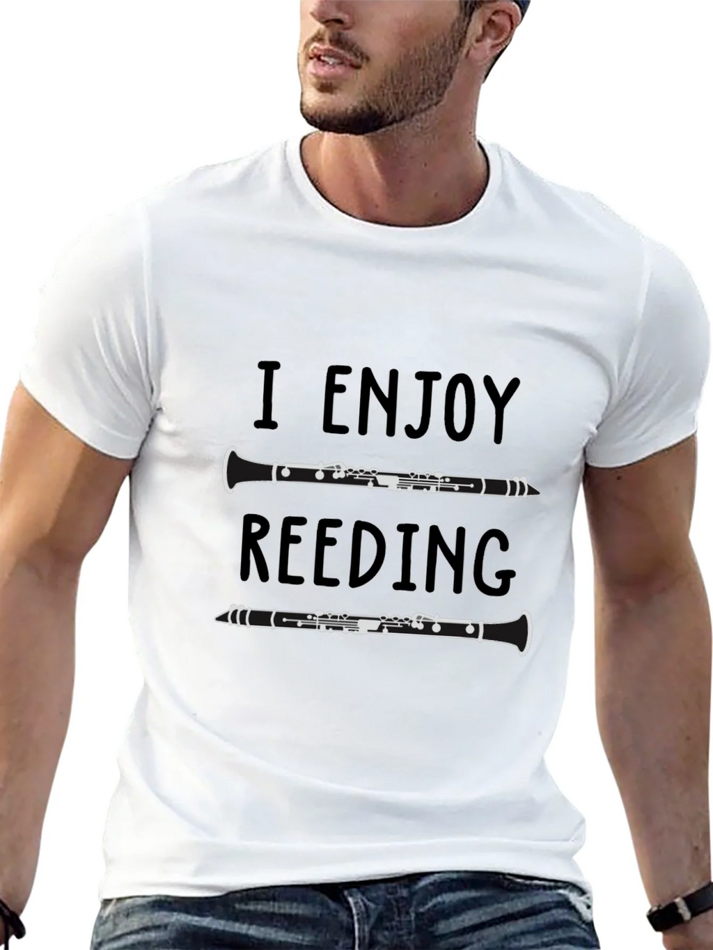 I Enjoy Reed-ing Clarinet T-Shirt product image 4