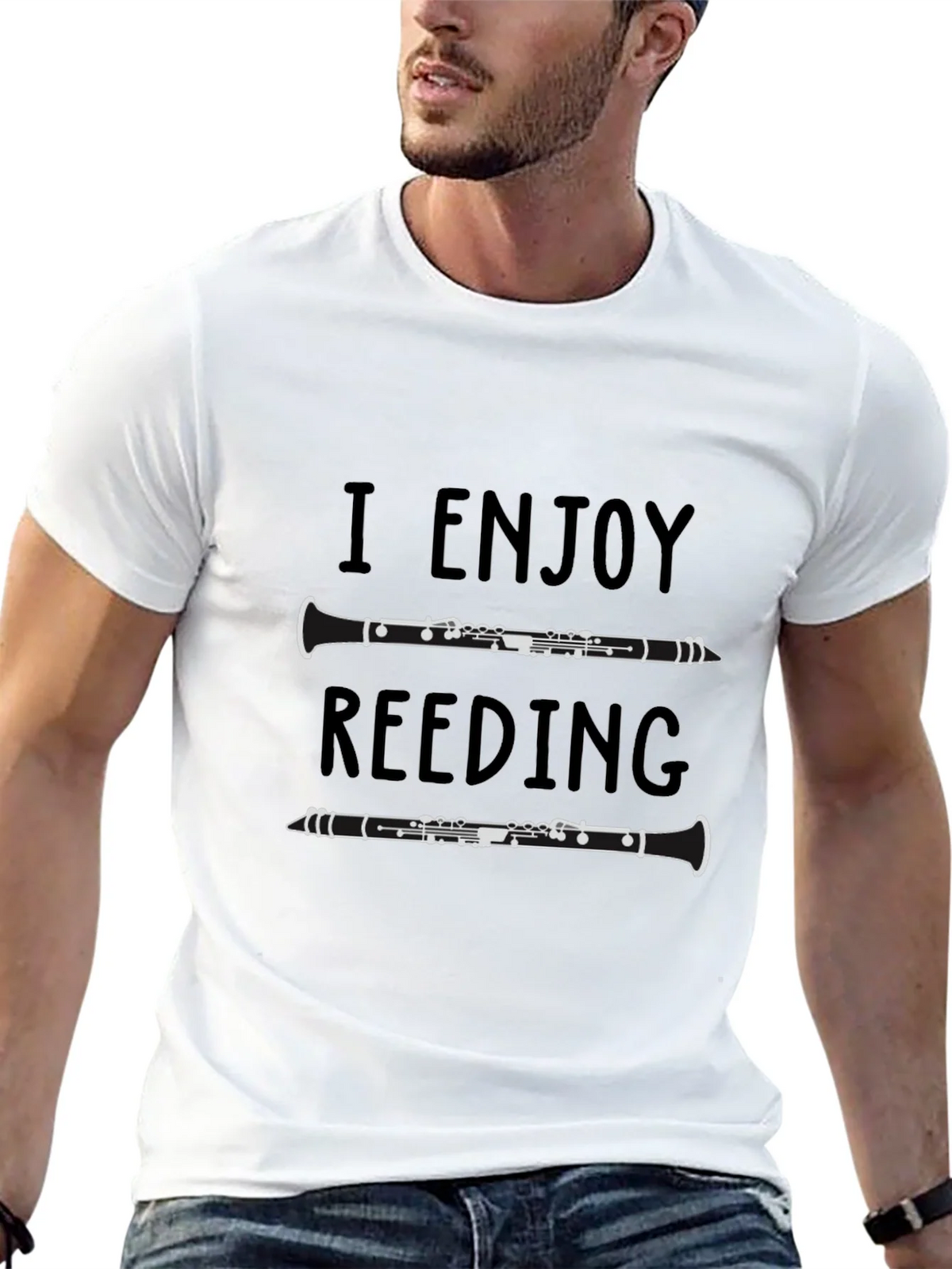 I Enjoy Reed-ing Clarinet T-Shirt product image 4