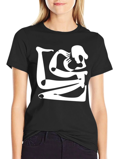 Abstract Art Black Graphic Tee product image 2