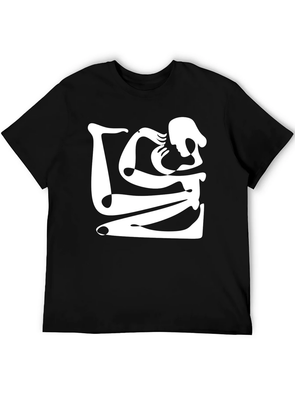 Abstract Art Black Graphic Tee product image 5