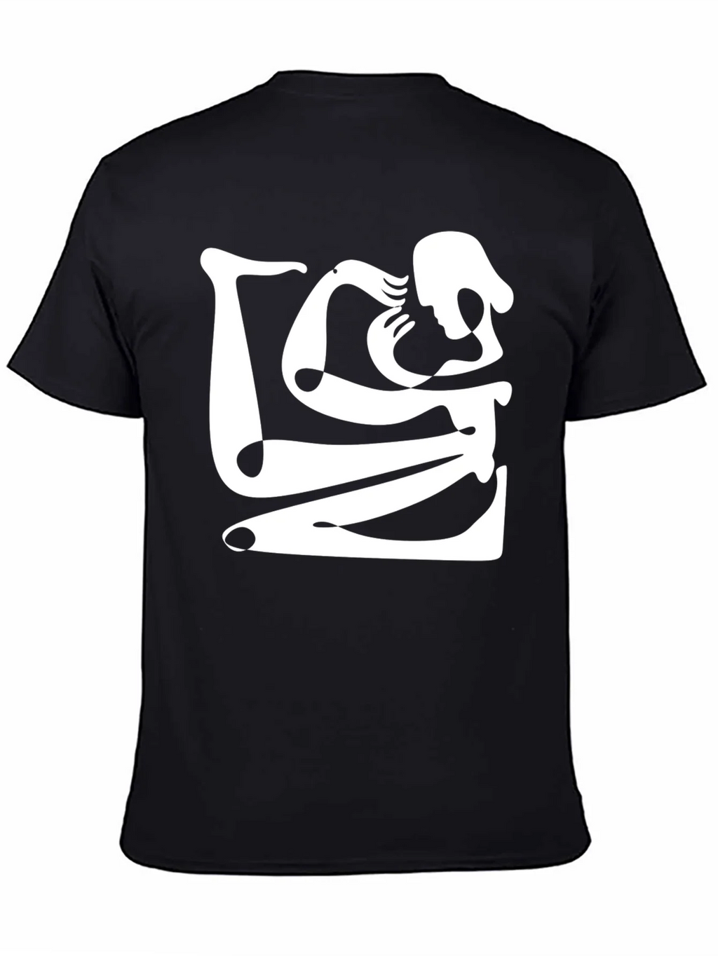 Abstract Art Black Graphic Tee product image 4
