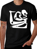 Abstract Art Black Graphic Tee product image 1