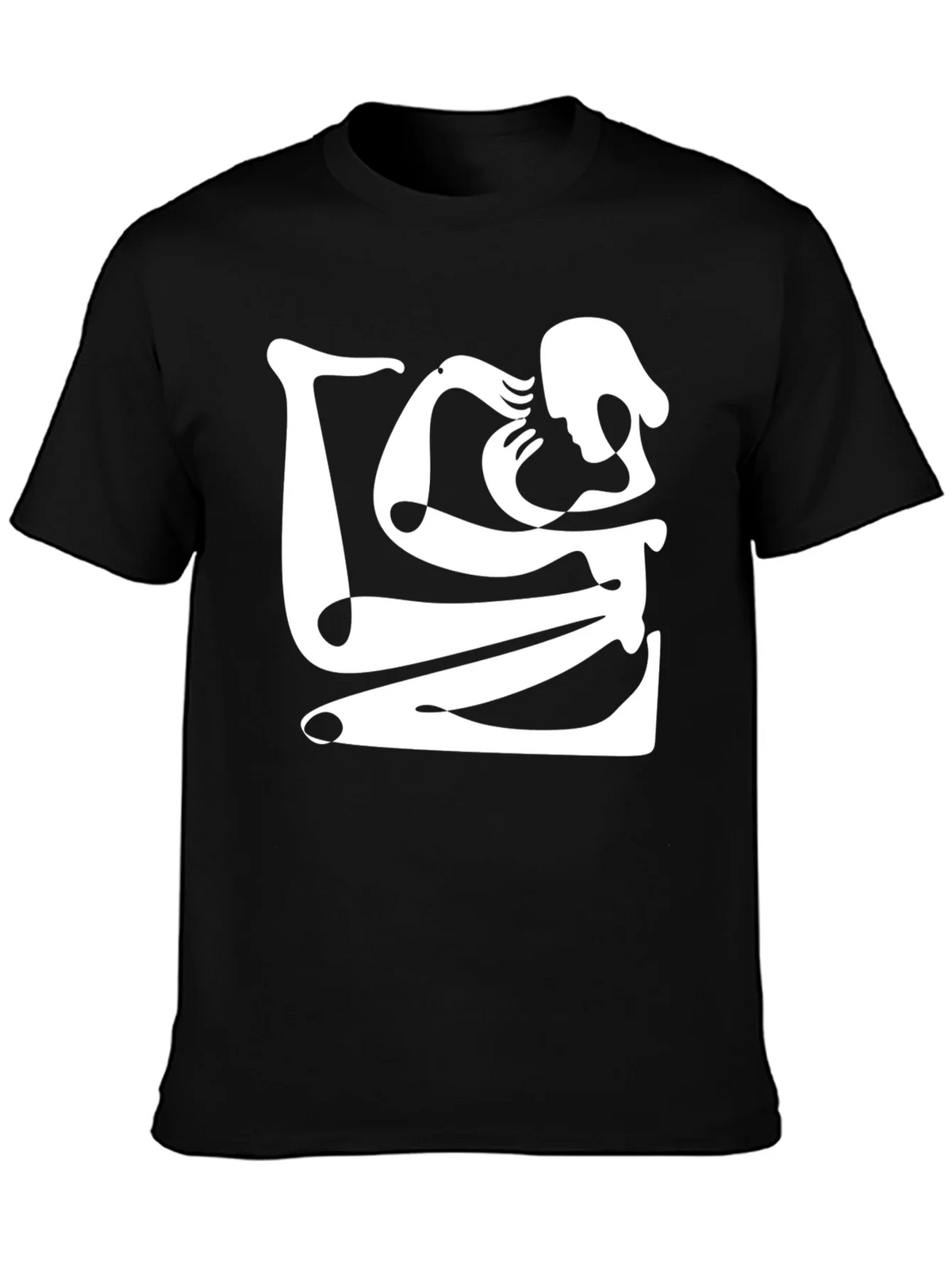 Abstract Art Black Graphic Tee product image 3