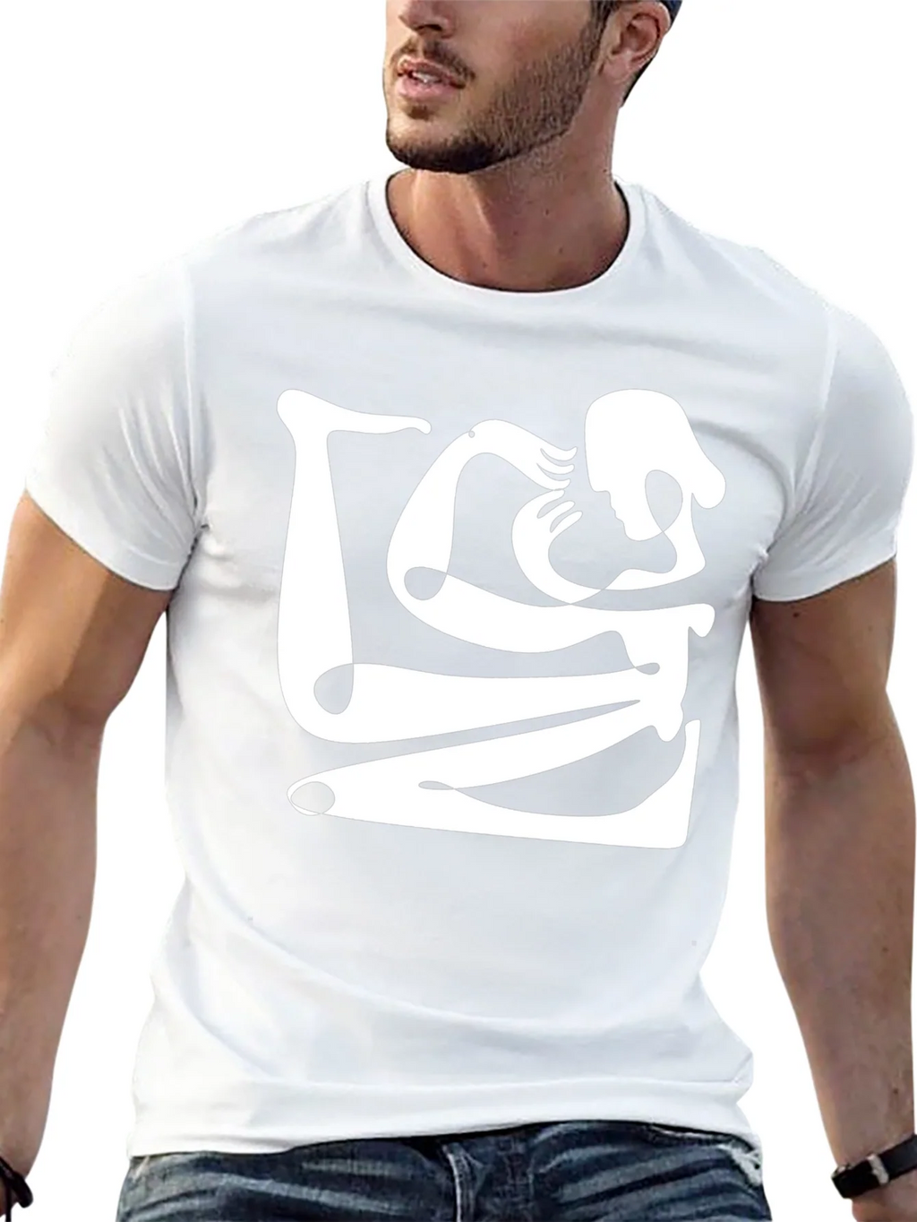 Abstract Art Black Graphic Tee product image 11