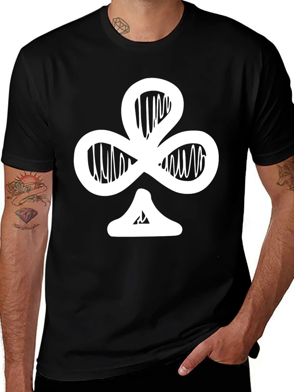 Club Card Graphic Black T-Shirt product image 1
