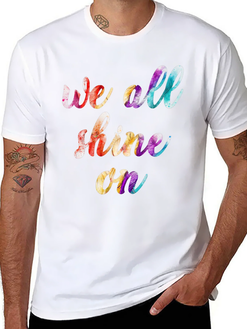 We All Shine On Graphic Tee - Positive Vibes T-Shirt product image 7
