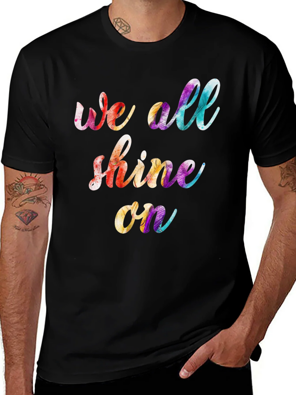 We All Shine On Graphic Tee - Positive Vibes T-Shirt product image 1