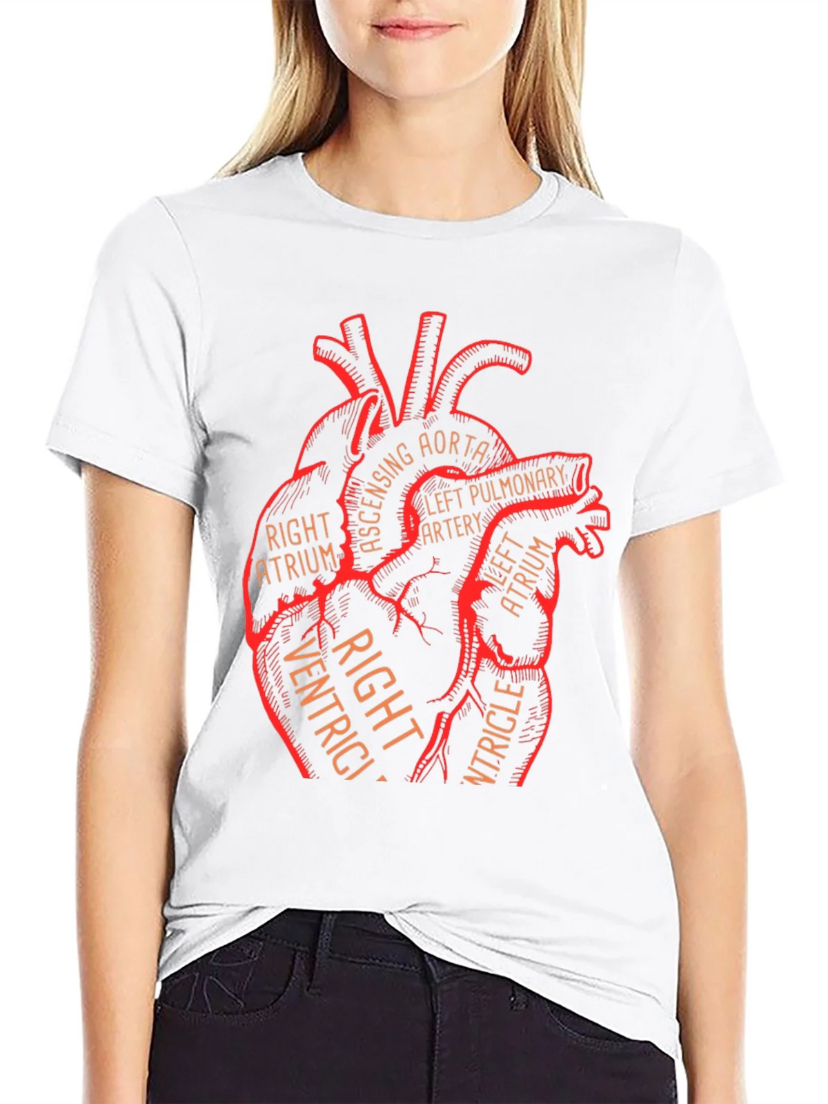 Anatomical Heart Graphic Tee - Medical Science T-Shirt product image 8