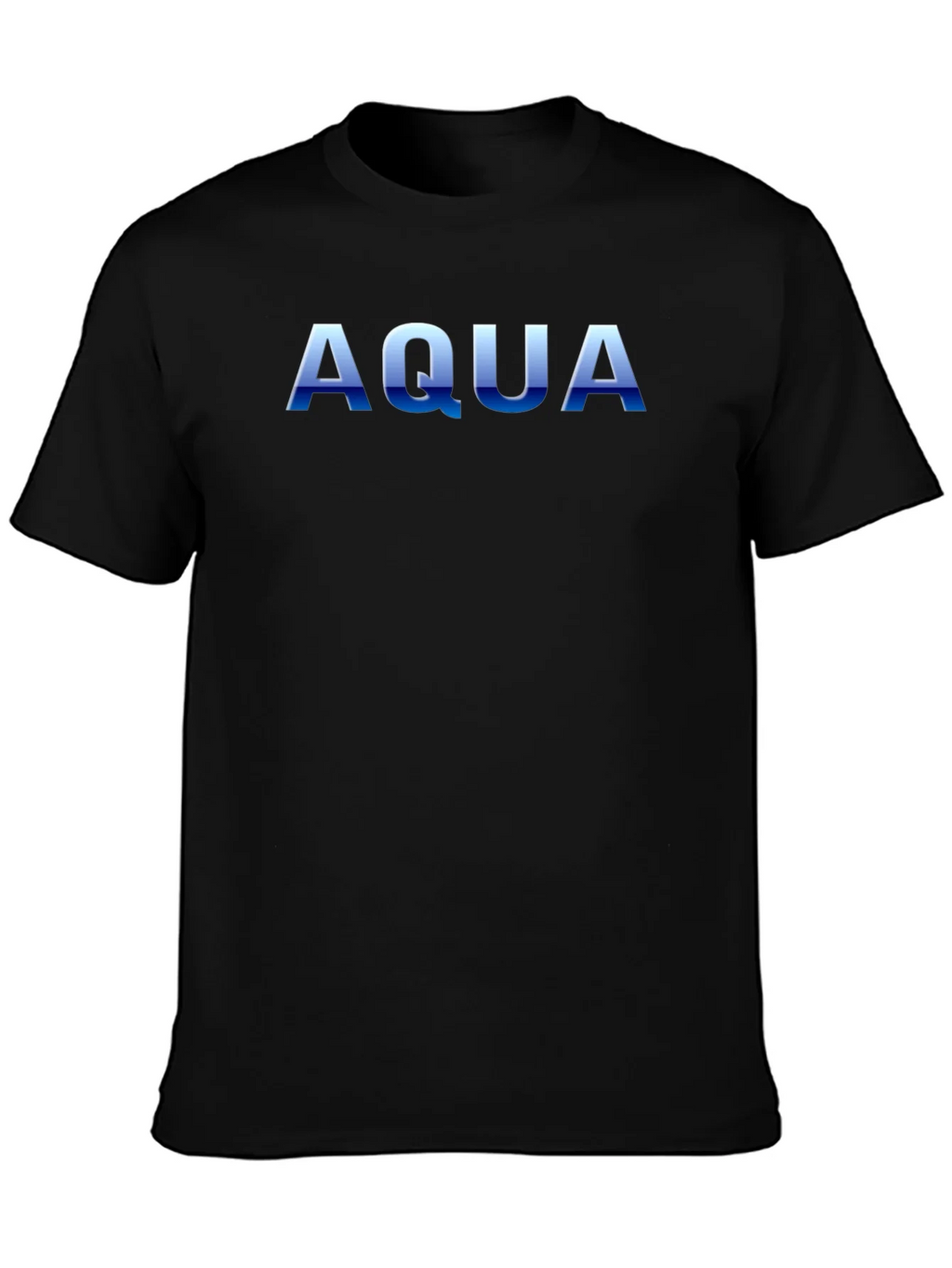 AQUA Graphic Print Mens Black T-Shirt product image 3