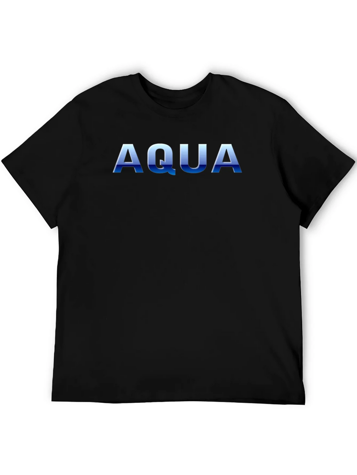 AQUA Graphic Print Mens Black T-Shirt product image 5