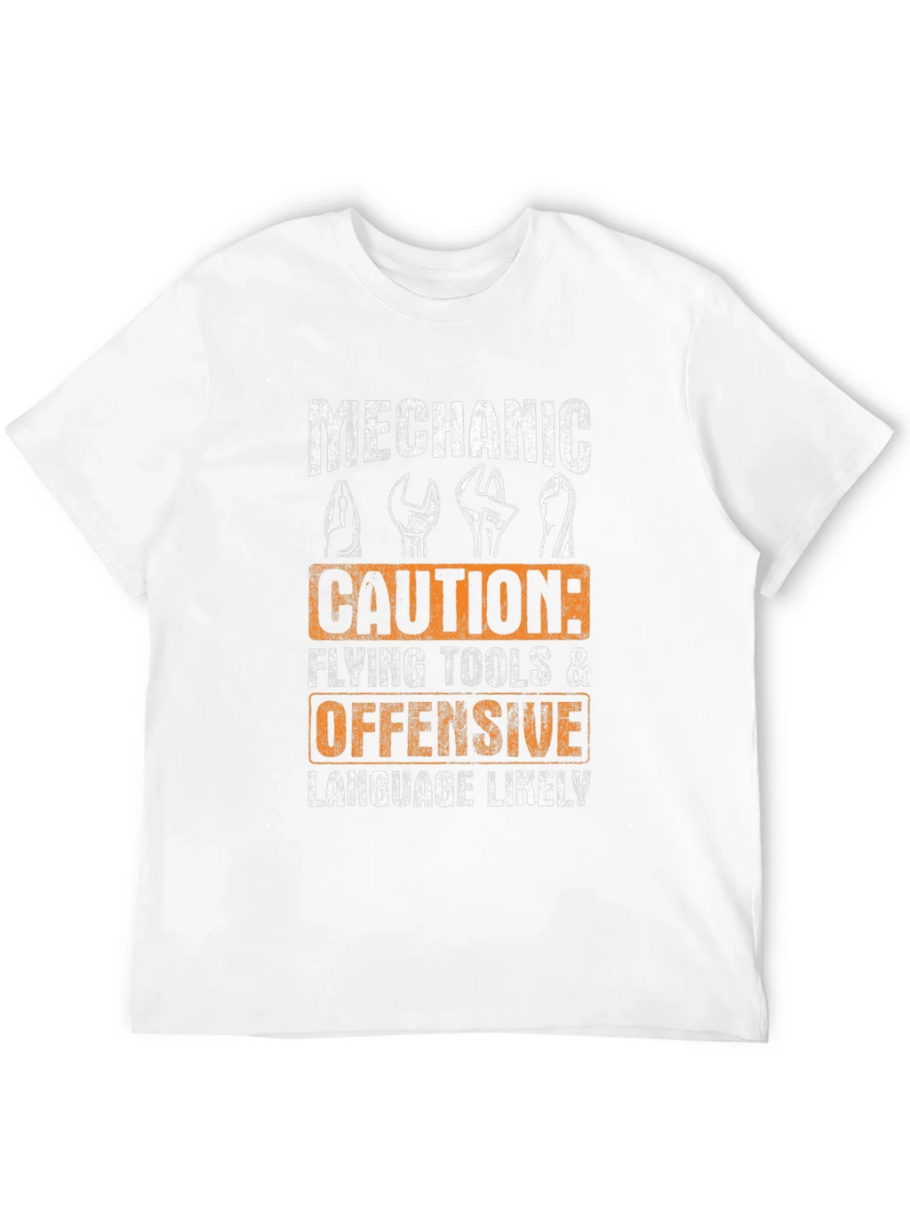 Mechanic Caution Graphic T-Shirt - Funny Novelty Tee product image 11