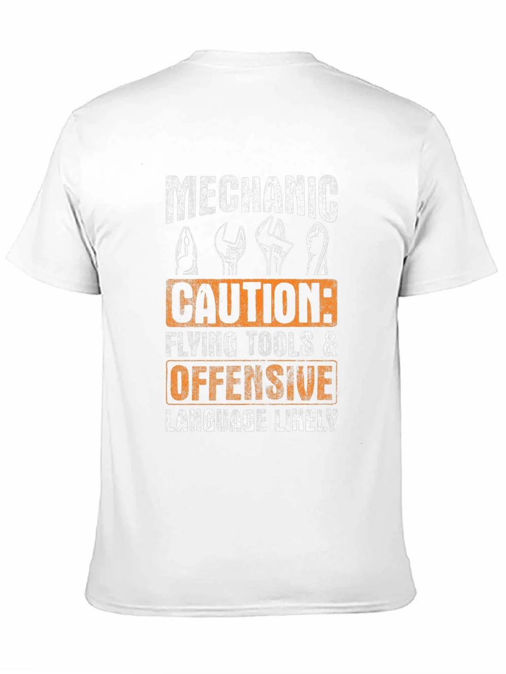 Mechanic Caution Graphic T-Shirt - Funny Novelty Tee product image 10