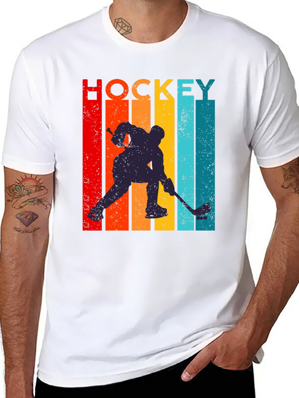 Retro Hockey Player Graphic Tee product image 6