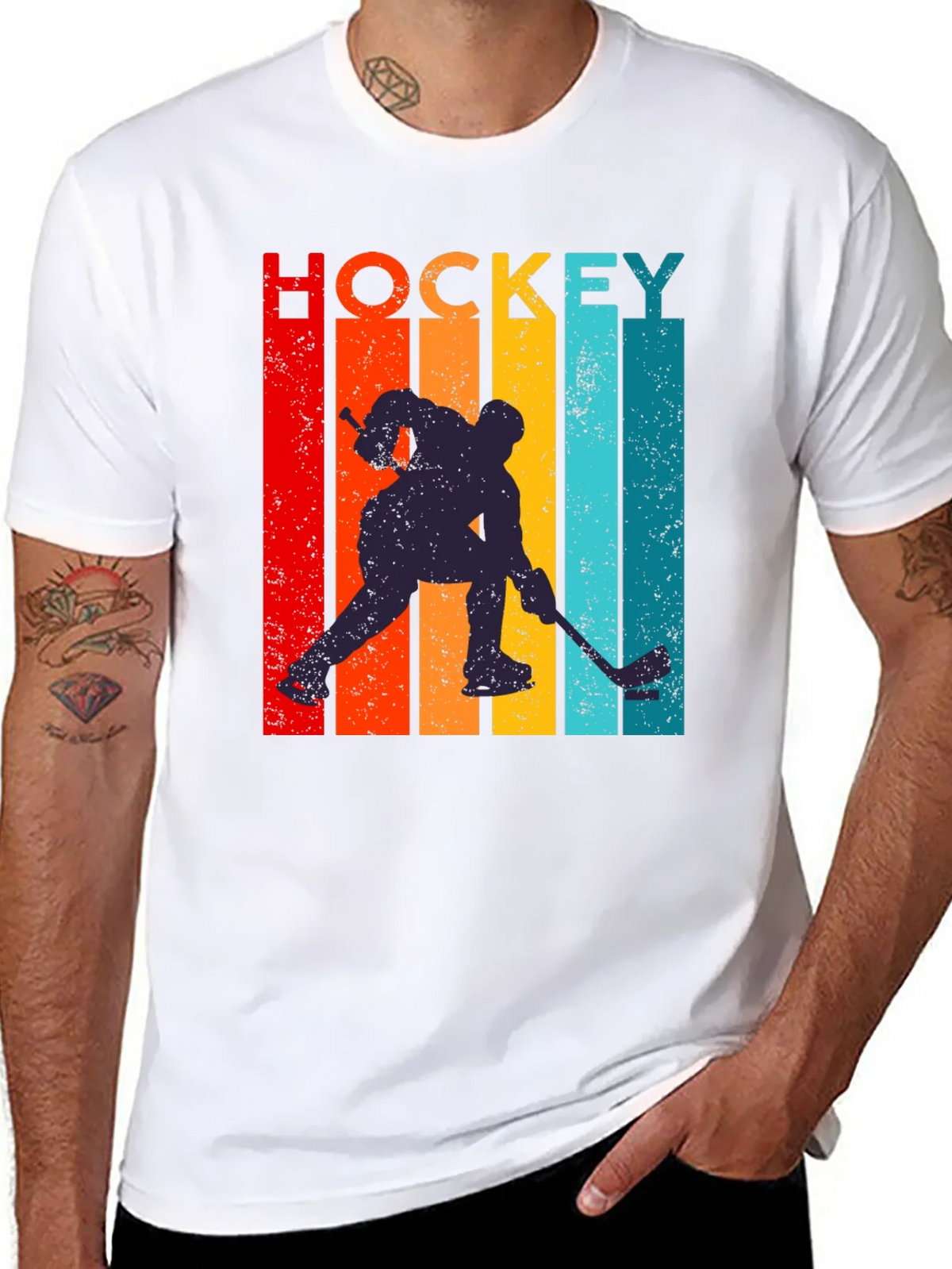 Retro Hockey Player Graphic Tee product image 6