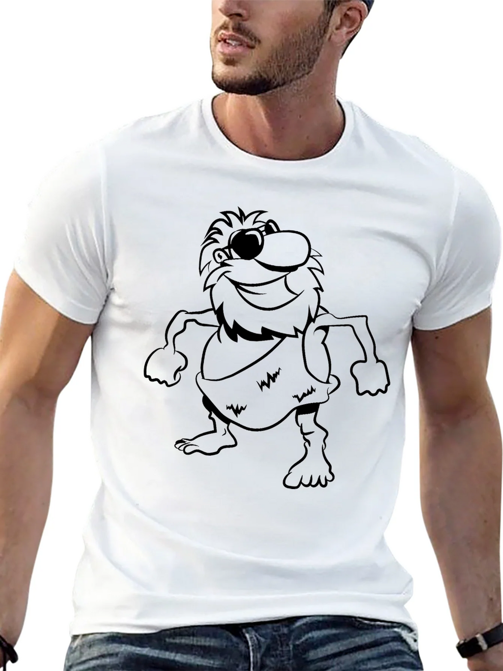 Cartoon Caveman Graphic Tee product image 12
