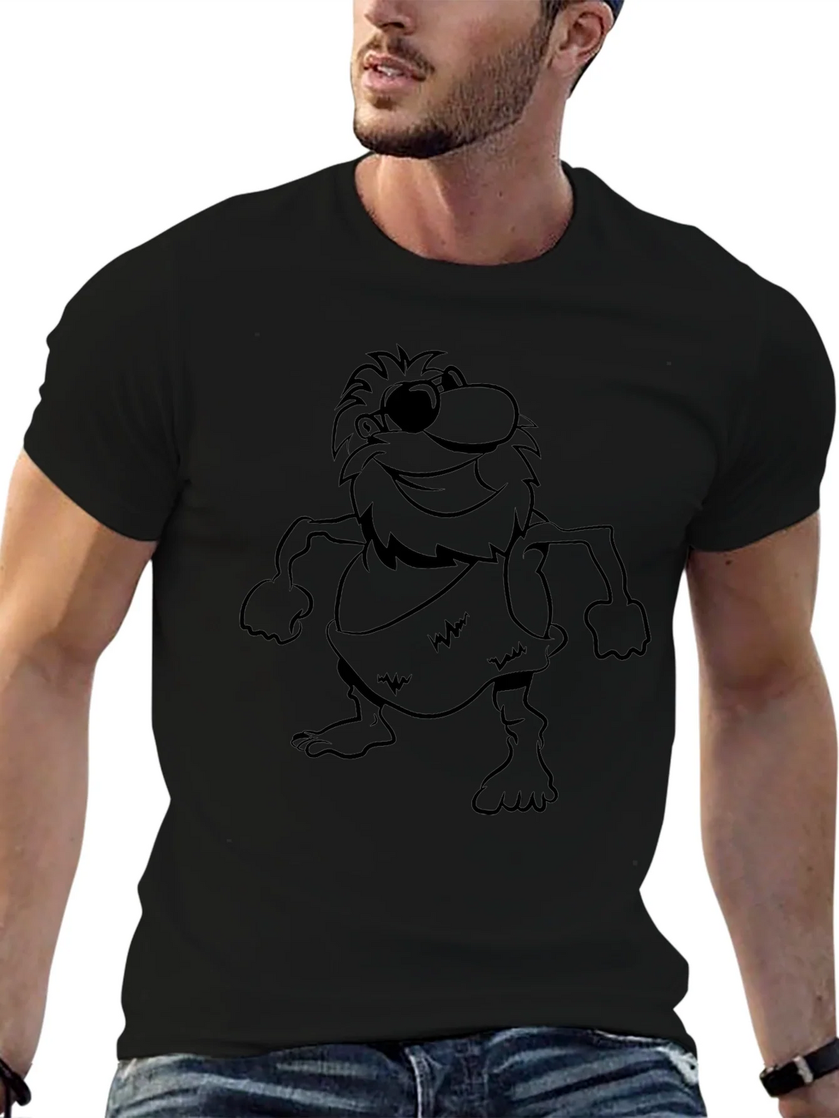 Cartoon Caveman Graphic Tee product image 6