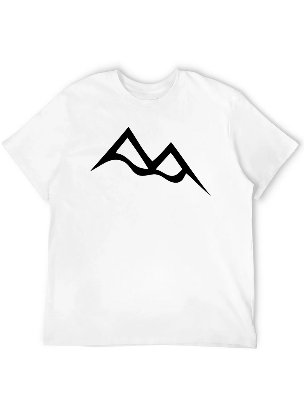 Minimalist Mountain Peak Black T-Shirt product image 11