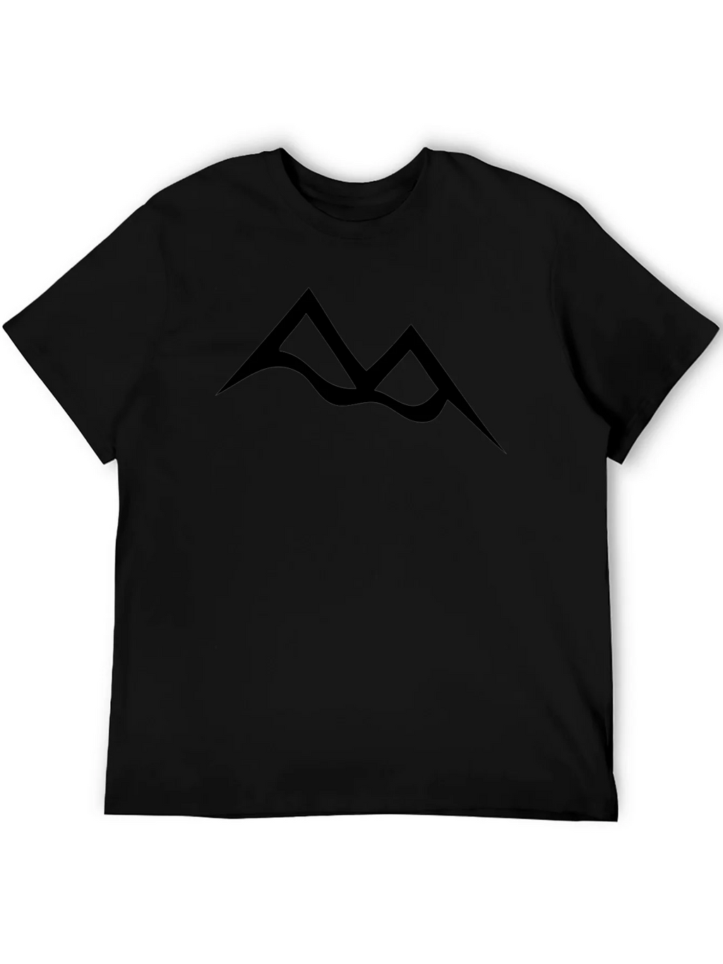 Minimalist Mountain Peak Black T-Shirt product image 5