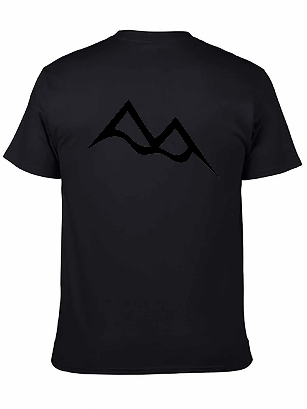 Minimalist Mountain Peak Black T-Shirt product image 4