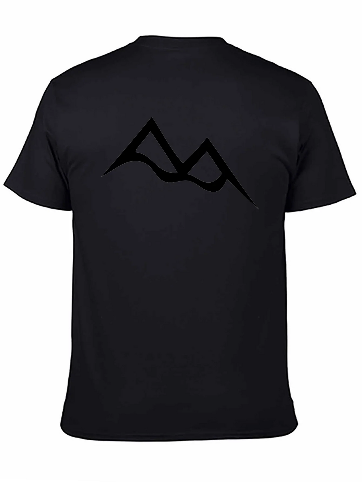 Minimalist Mountain Peak Black T-Shirt product image 4