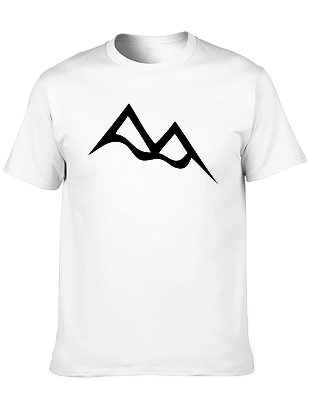 Minimalist Mountain Peak Black T-Shirt product image 9